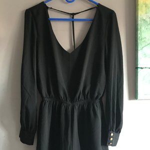 Black long sleeve Romper
